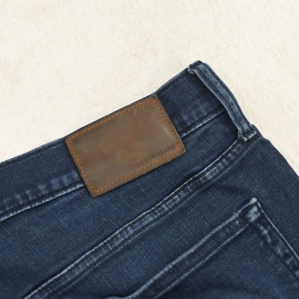 J.Crew 770 Straight Jeans Mens‎ 36x34 Dark Blue Denim Stretch Casual